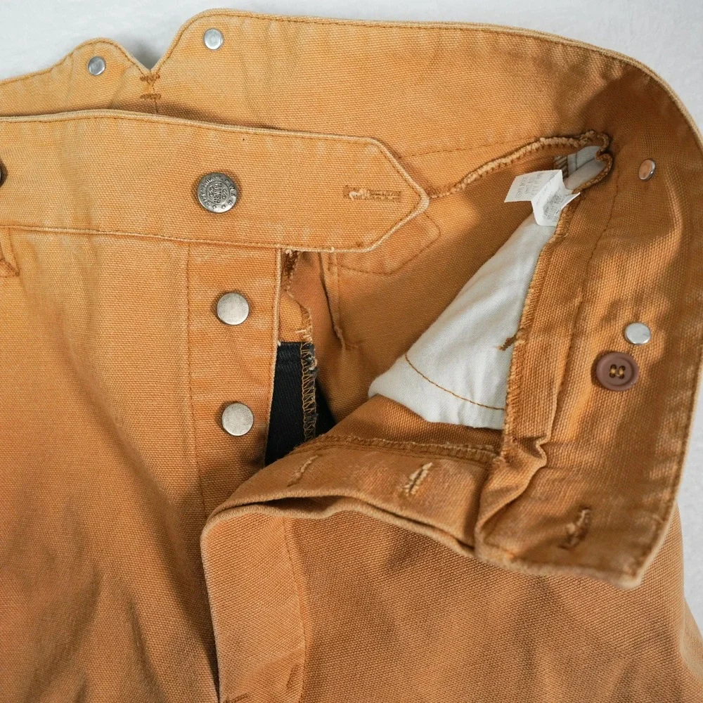 Wah Maker Frontier Mens (Fits 33x28) Canvas Riding Pants Cinch Back Made in USA